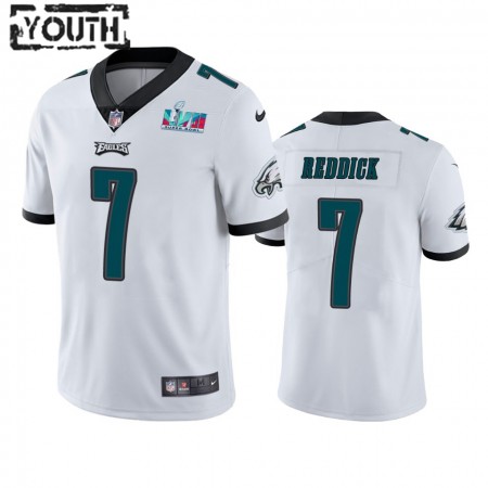 Maillot Enfant Philadelphia Eagles Haason Reddick 7 Super Bowl LVII Blanc Vapor Limited